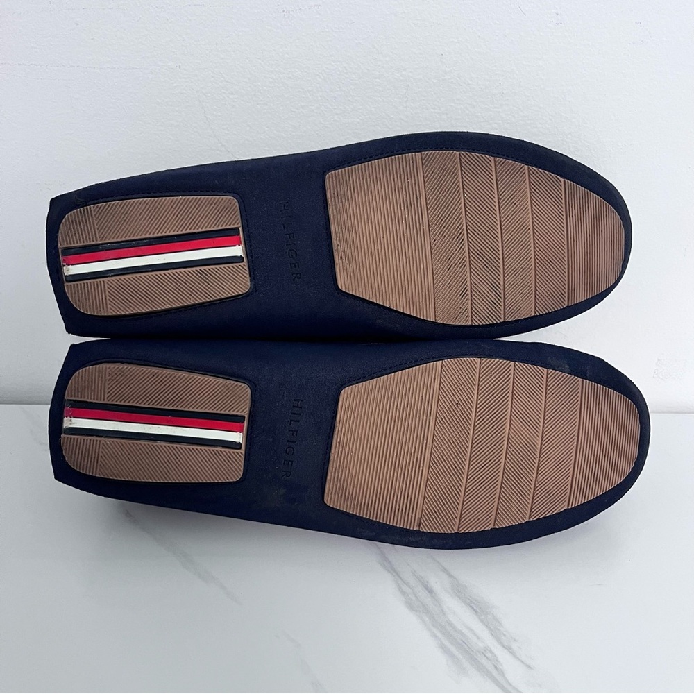 Tommy Hilfiger Navy Blue Suede Moccasin Loafer Size 11 - Picture 8 of 9
